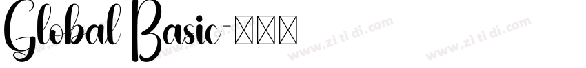 Global Basic字体转换